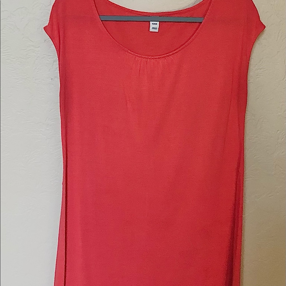 Old Navy Dark Salmon CASUAL pull over dress/Tunic